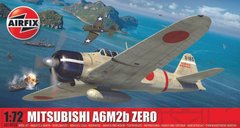 1/72 Винищувач Mitsubishi A6M2b-21 Zero пілота Yoshiro Hashiguchi (Airfix A01005B), збірна модель