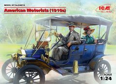 1/24 Американські автолюбителі 1910-их років, 2 фігури (ICM 24013), збірні пластикові