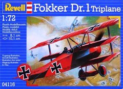 1/72 Fokker Dr.I Истребитель-триплан (Revell 04116)