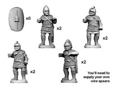 Древние (Ancients) - Veteran Spearmen (8) - Crusader Miniatures NS-CM-ANC005