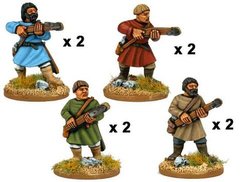 Темные века (Dark Ages) - Psiloi with Crossbows (8 figs) - Crusader Miniatures NS-CM-DAB004