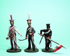 54 мм (1:32) Polish Lancers of the French Imperial Guard 1810 (3 фигуры)