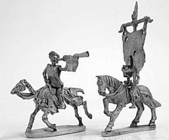 Mirliton Miniatures - Миниатюра 25-28 mm Fantasy - Skeleton Cavalry Command 1 - MRLT-UD010