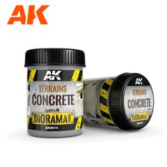 Паста для ландшафта Concrete Terrains, Diorama Series, акриловая, 250 мл (AK Interactive AK8014)
