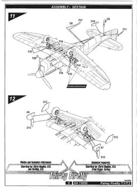 1/72 Fairey Firefly T.1/T.2 учбово-бойовий винищувач ВМС, модель зі смолою та фототравлінням (Special Hobby 72050) збірна модель