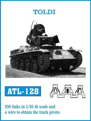 1/35 Траки рабочие для танка Toldi, наборные металлические (Friulmodel ATL-128)