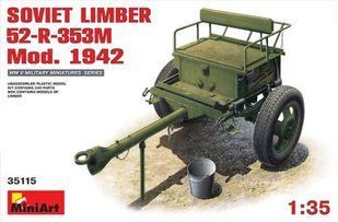 1/35 Артиллерийский передок 52-Р-353М образца 1942 года (MiniArt 35115), сборная модель