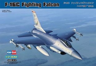 1/72 F-16C Fighting Falcon американський винищувач (HobbyBoss 80274), збірна модель