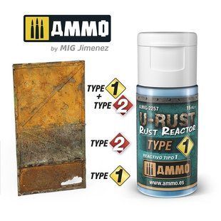 U-RUST Rust Reactor Type 1 рідина для імітації іржі, 15 мл (Ammo A.MIG-2257)