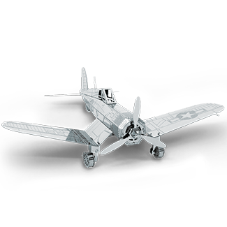 F4U Corsair, збірна металева модель, 3D-пазл (Metal Earth MMS035)