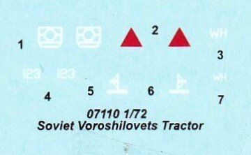 1/72 Ворошиловец советский тягач (Trumpeter 07110) сборная модель