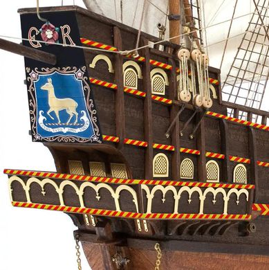 1/85 Golden Hind британский торговый галеон (OcCre 12003), сборная деревянная модель