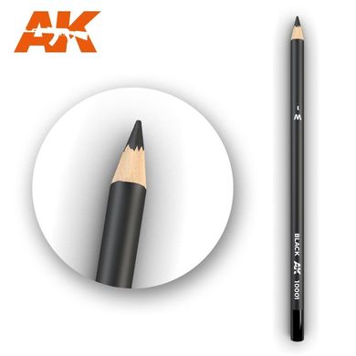 Олівець для везерінгу та ефектів "Чорний" (AK Interactive AK10001 Weathering pencils BLACK)