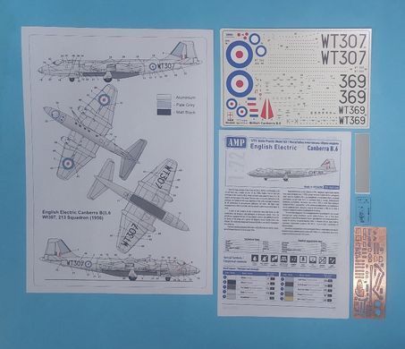1/72 English Electric Canberra B.6 британський літак&nbsp;(AMP 72-02 LIM), збірна модель