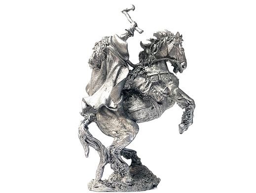 54мм Вікінг на коні, 850 рік нашої ери (EK Castings), колекційна олов'яна мініатюра