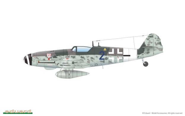 1/48 Messerschmitt Bf-109G-10 ERLA німецький винищувач, серія Weekend Edition (Eduard 84174), збірна модель