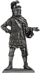54 мм Офицер римской конницы, конец 2-го-3 век, оловянная миниатюра (EK Castings A235)