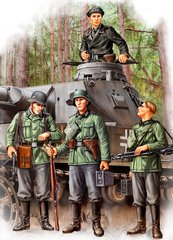 1/35 Германская пехота раннего периода Второй мировой, 4 фигуры (Hobbyboss 84413), сборные пластиковые
