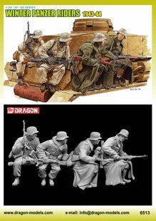 1:35 German tank riders (winter, 1943-1944)