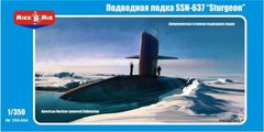 1/350 SSN-637 "Sturgeon" американський атомний підводний човен (MikroMir 350-004), збірна модель