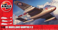 1/48 de Havilland Vampire F.3 британский истребитель (Airfix A06107), сборная модель
