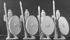 Gripping Beast Miniatures - Armoured, crested helm, standing(4) - GRB-LR02