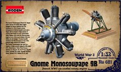 1/32 Двигатель Gnome Monosoupape (Roden 621) сборная модель