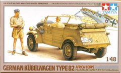 1/48 Kuebelwagen Type 82 (Aфриканская кампания) германский автомобиль (Tamiya 32503)