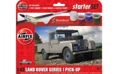 1/43 Автомобіль Land Rover Series 1 Pick-Up, серія Starter Set з фарбами та клеєм (Airfix A55012), збірна модель