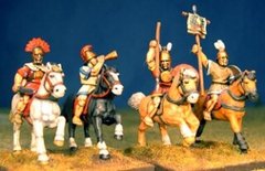 Gripping Beast Miniatures - Italian Cavalry Command (4) - GRB-REPC03