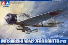 1/48 Mitsubishi A6M2 Zero Fighter (Zeke) японский истребитель (Tamiya 61016), сборная модель