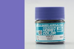 Фиолетовая, акриловая краска Hobby Color, 10 мл (Gunze Sangyo Mr. Hobby H49 Violet)