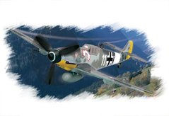 1/72 Messerschmitt Bf-109G-6 ранняя модификация германский истребитель (HobbyBoss 80225) сборная модель