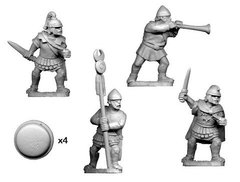Древние (Ancients) - Infantry Command (4) - Crusader Miniatures NS-CM-ANC006