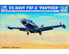 1/48 F9F-2 Panther американський палубний літак (Trumpeter 02832), збірна модель