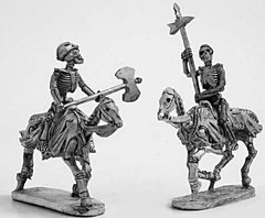 Mirliton Miniatures - Миниатюра 25-28 mm Fantasy - Skeleton cavalry with two handed weapons 1 - MRLT-UD011