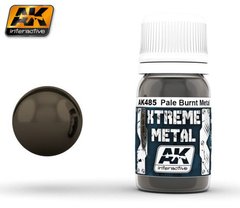 Металлик тусклый жженый металл, серия XTREME METAL, 30 мл (AK Interactive AK485 Pale Burnt Metal), эмалевый