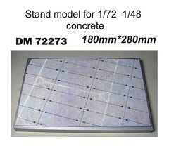 Подставка для моделей с рисунком бетонки, 180*280 мм (DANmodels DM 72273)