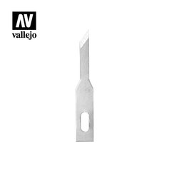 Леза #68 для модельного ножа з цангою 6 мм, 5 штук (Vallejo T06005)