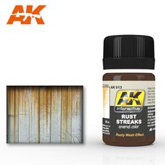 Потьоки іржі, рідина для імітації ефекту, емаль, 35 мл (AK Interactive AK013 Rust Streak Effect)