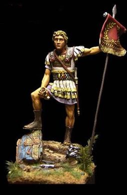 70mm Александр Македонський, колекційна мініатюра, олов'яна збірна нефарбована (Ares Mythologic 70-G06 Alexander the Great)