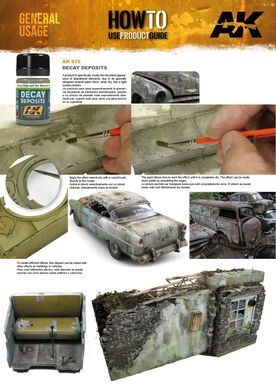 Скопления следов старения для заброшенных транспортных средств, 35 мл, эмаль (AK Interactive AK675 Decay Deposits for Abandoned Vehicles)