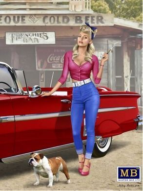 1/24 Короткая остановка. Набор №1. Серия PIN-UP (Master Box 24015) 75 мм