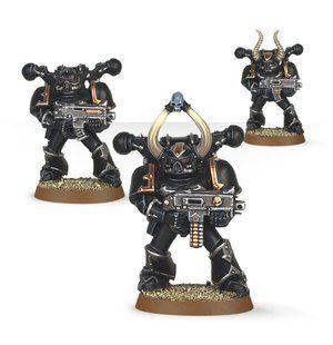 Chaos Space Marines (Games Workshop 99120102027) Космодесантники Хаоса (3 фигуры)