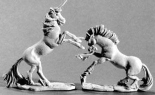 RAFM Miniatures - 28-30 mm Dueling Unicorns - RAF3310
