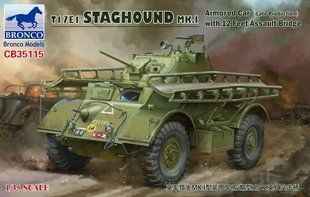 1/35 Бронеавтомобіль&nbsp;T17E1 Staghound MK.1 (Late Production)&nbsp;with 12 feet Assault Bridge (Bronco Models CB35115), збірна модель