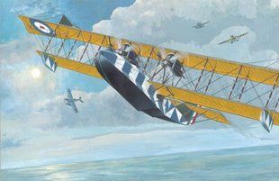 1/72 Felixstowe F.2A поздняя модификация, самолет Первой мировой (Roden 014) сборная модель
