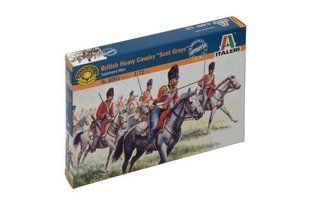 1/72 British Heavy Cavalry "Scots Greys", Napoleonic Wars 1815 (Italeri 6001) 18 конных фигур