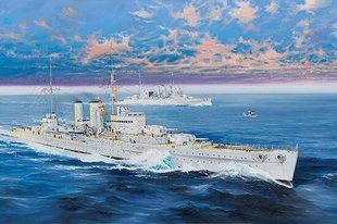 1/350 HMS Exeter британский тяжелый крейсер (Trumpeter 05350) сборная модель