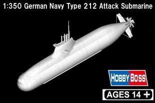 1/350 German Navy Type 212 Attack Submarine германская подводная лодка (HobbyBoss 83527) сборная модель